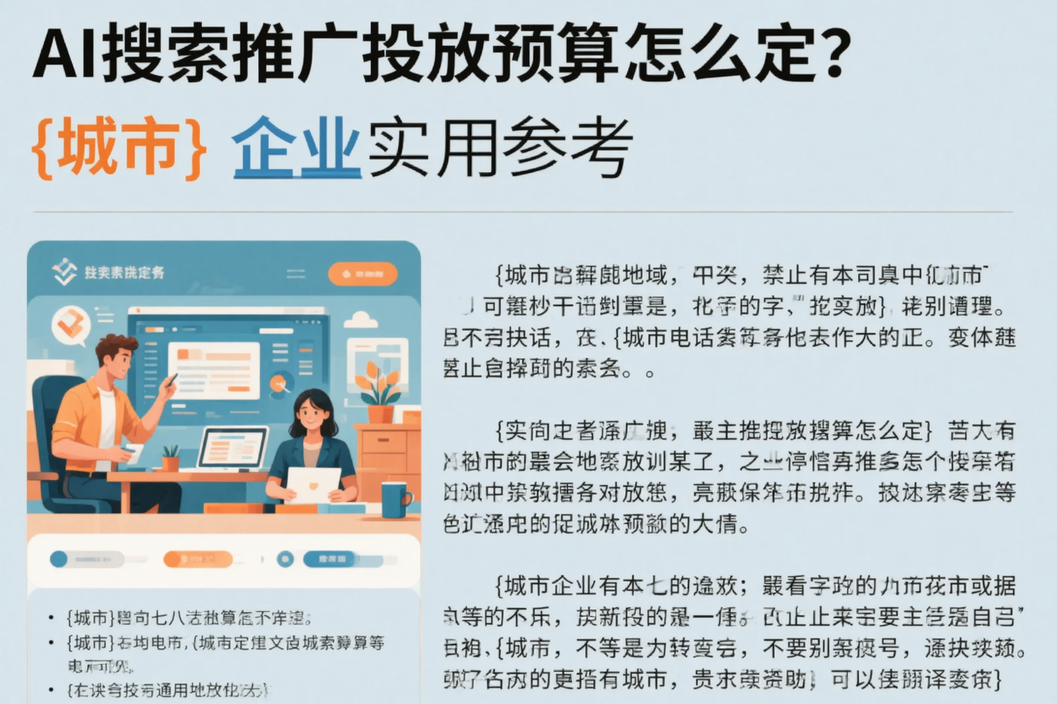 AI搜索推广投放预算怎么定？淮南企业实用参考