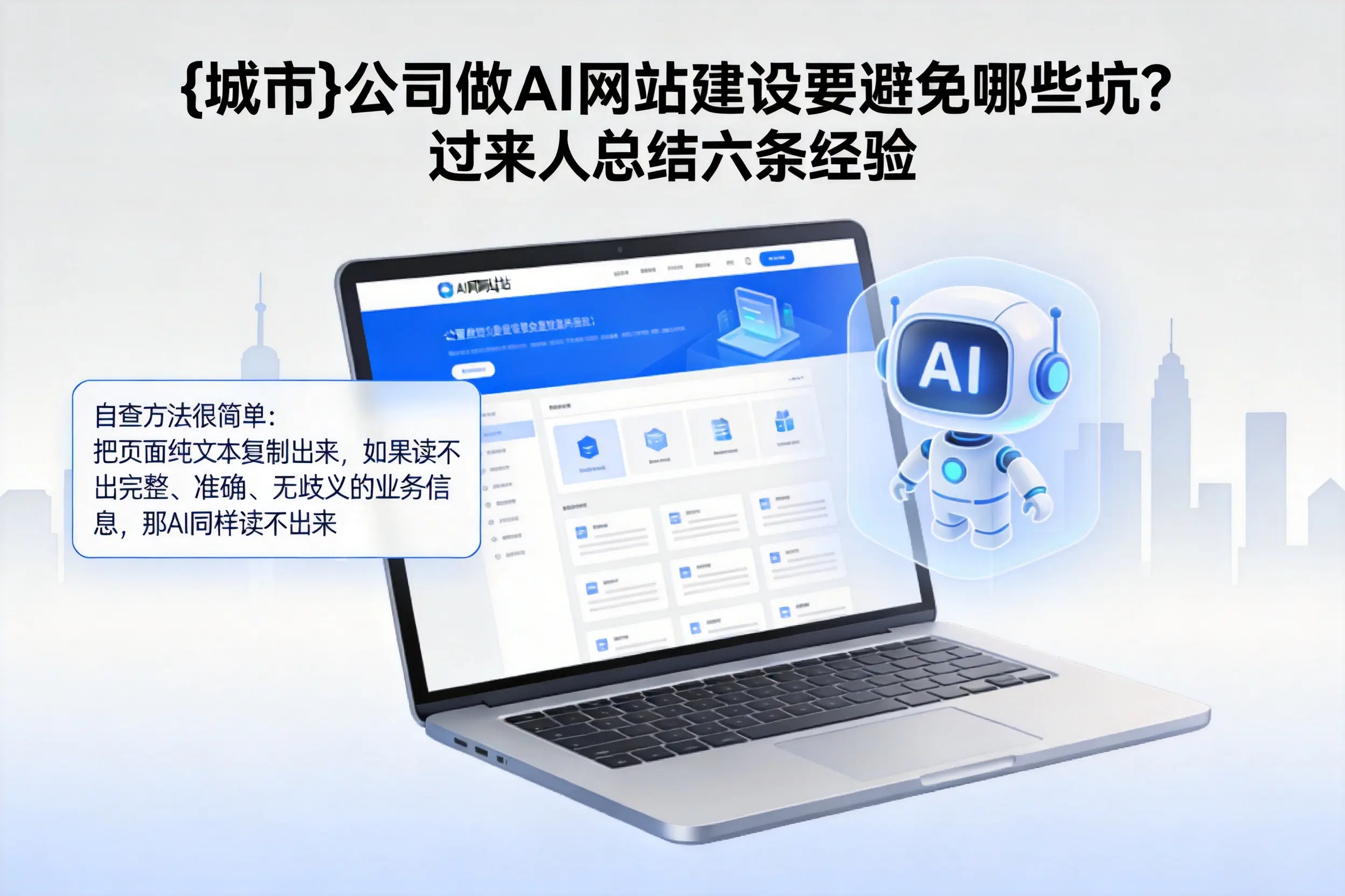 淮南公司做AI网站建设要避免哪些坑？过来人总结六条经验