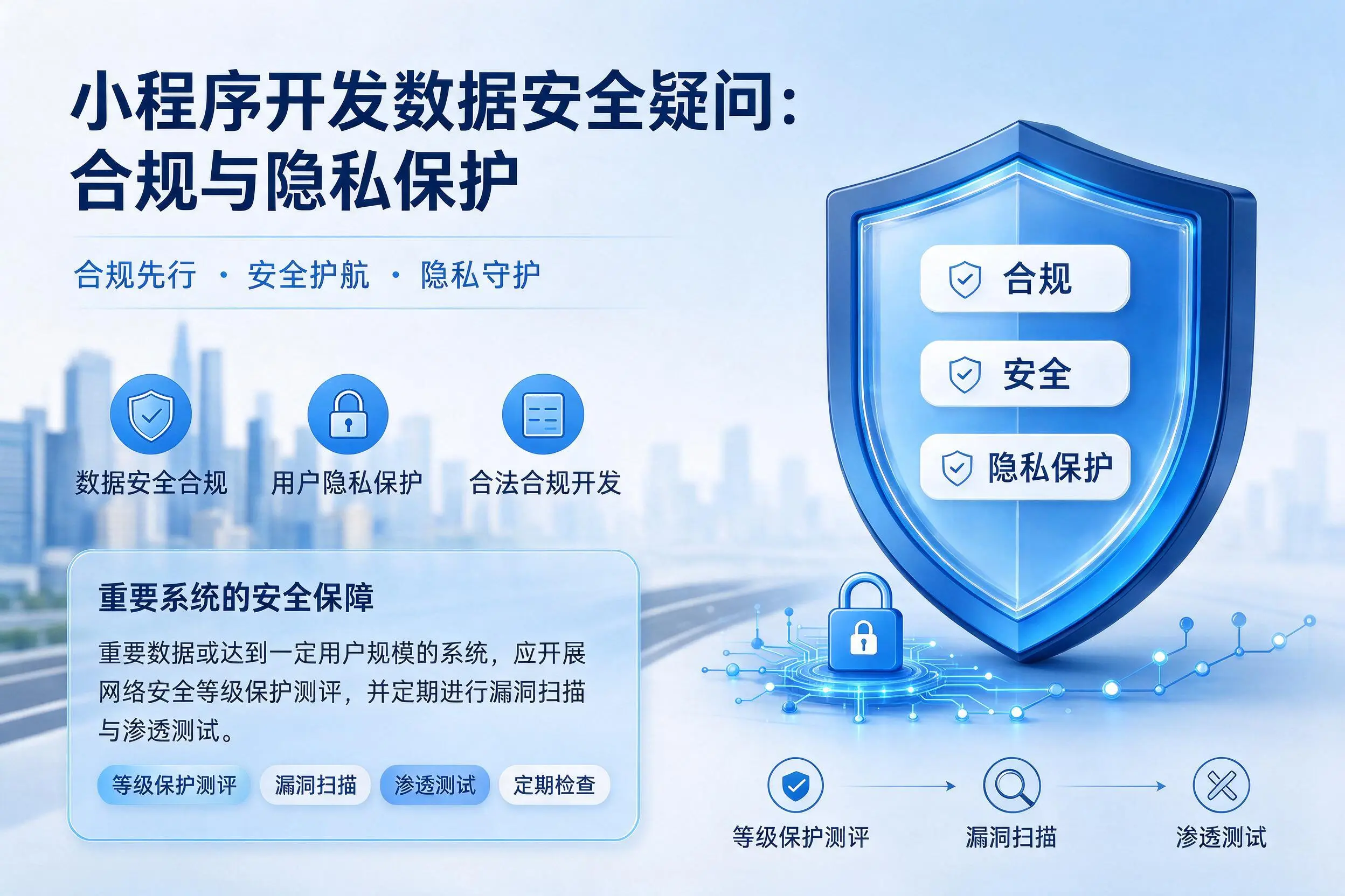 淮南小程序开发数据安全疑问：合规与隐私保护