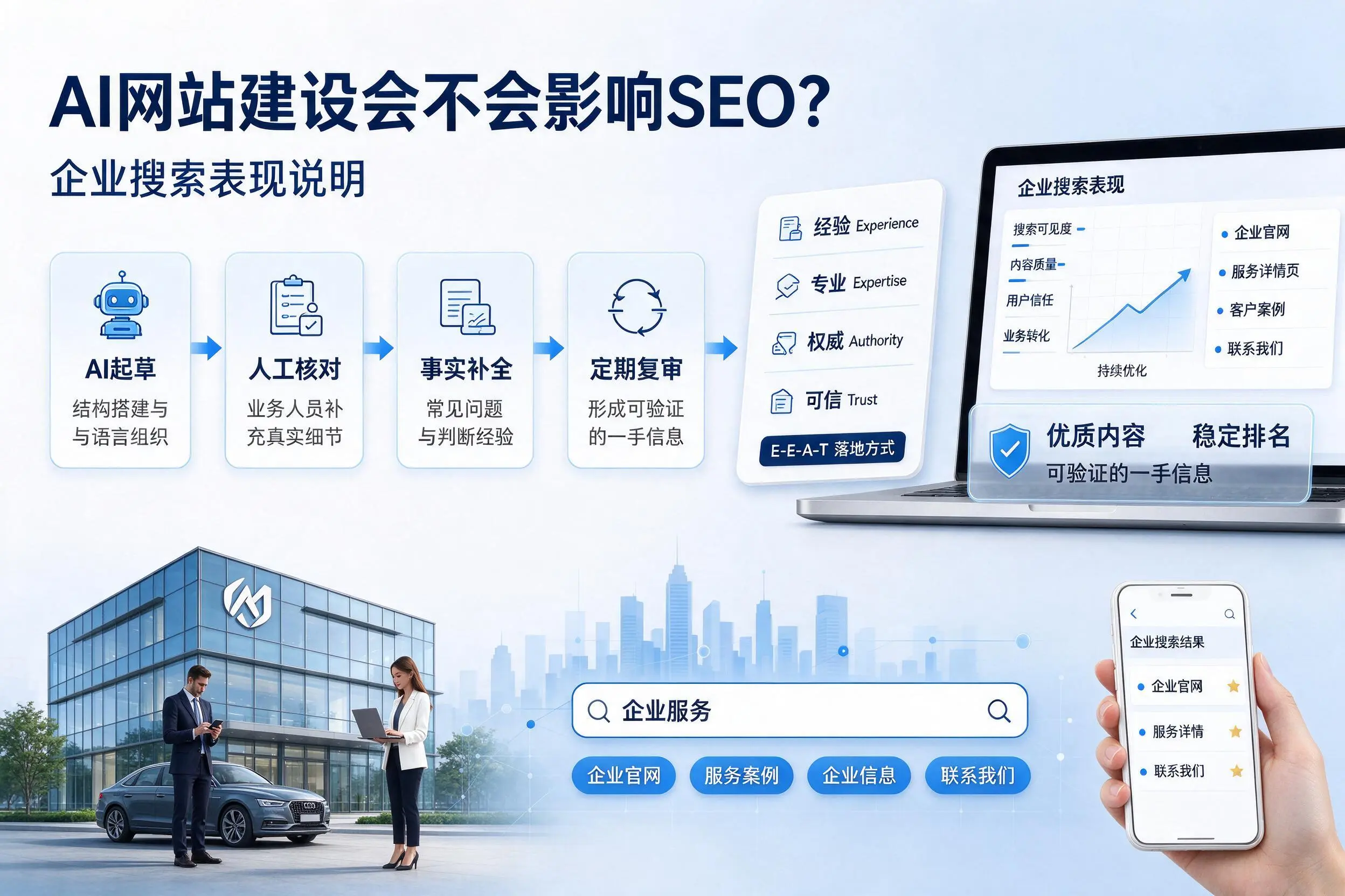 AI网站建设会不会影响SEO？淮南企业搜索表现说明