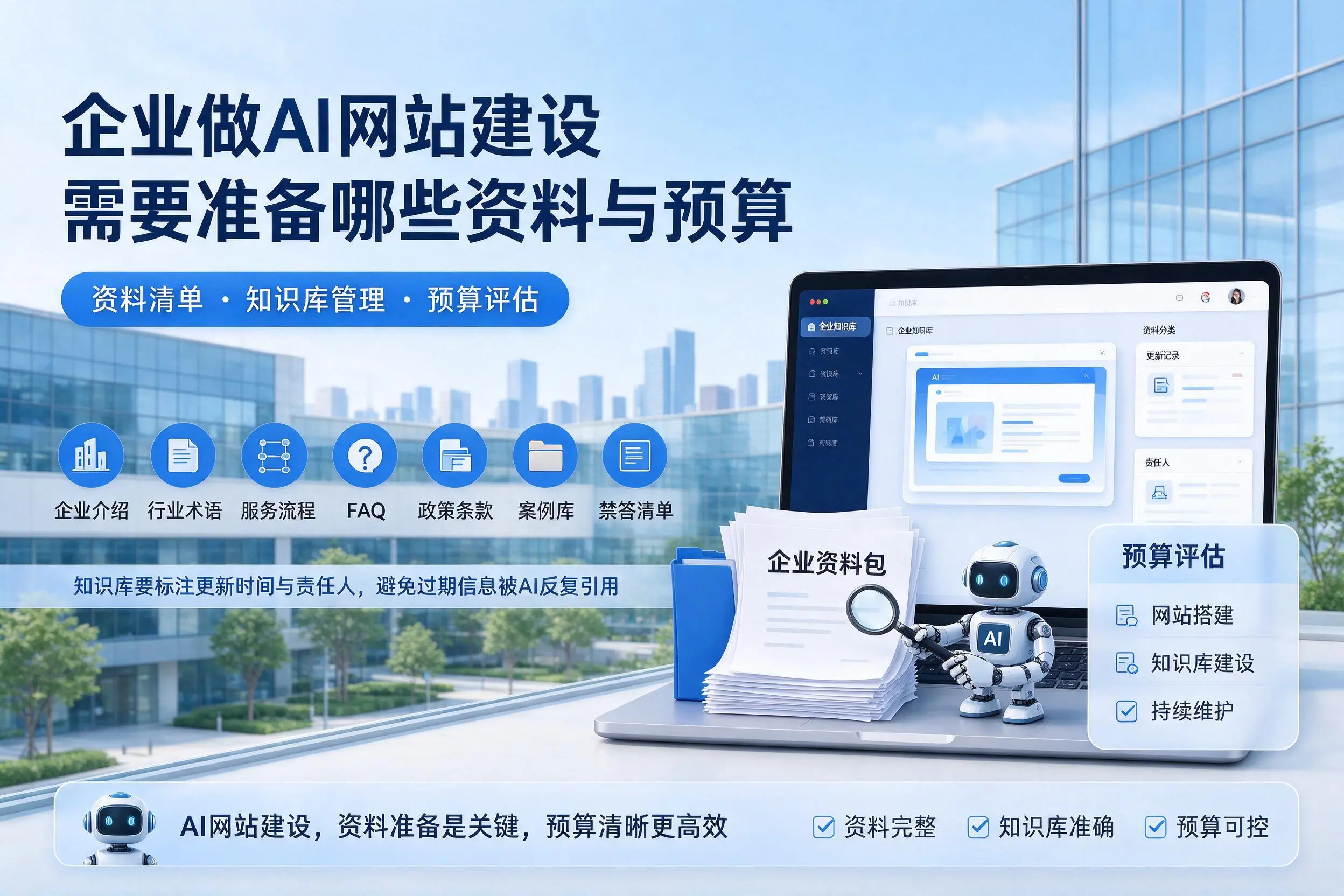 淮南企业做AI网站建设需要准备哪些资料与预算