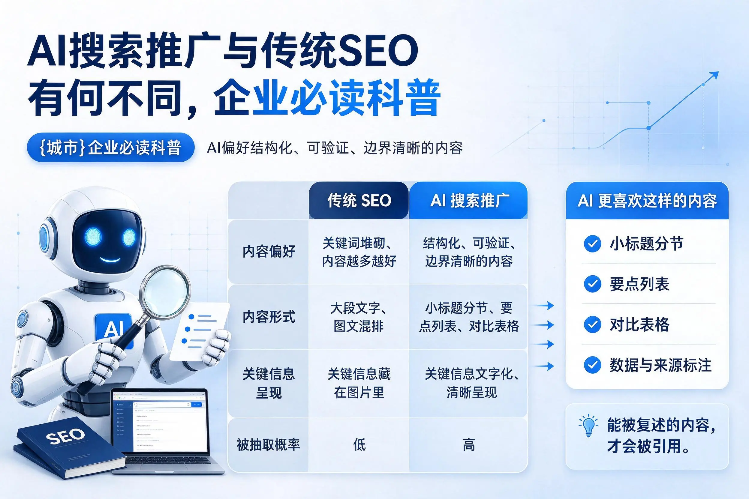 AI搜索推广与传统SEO有何不同,淮南企业必读科普